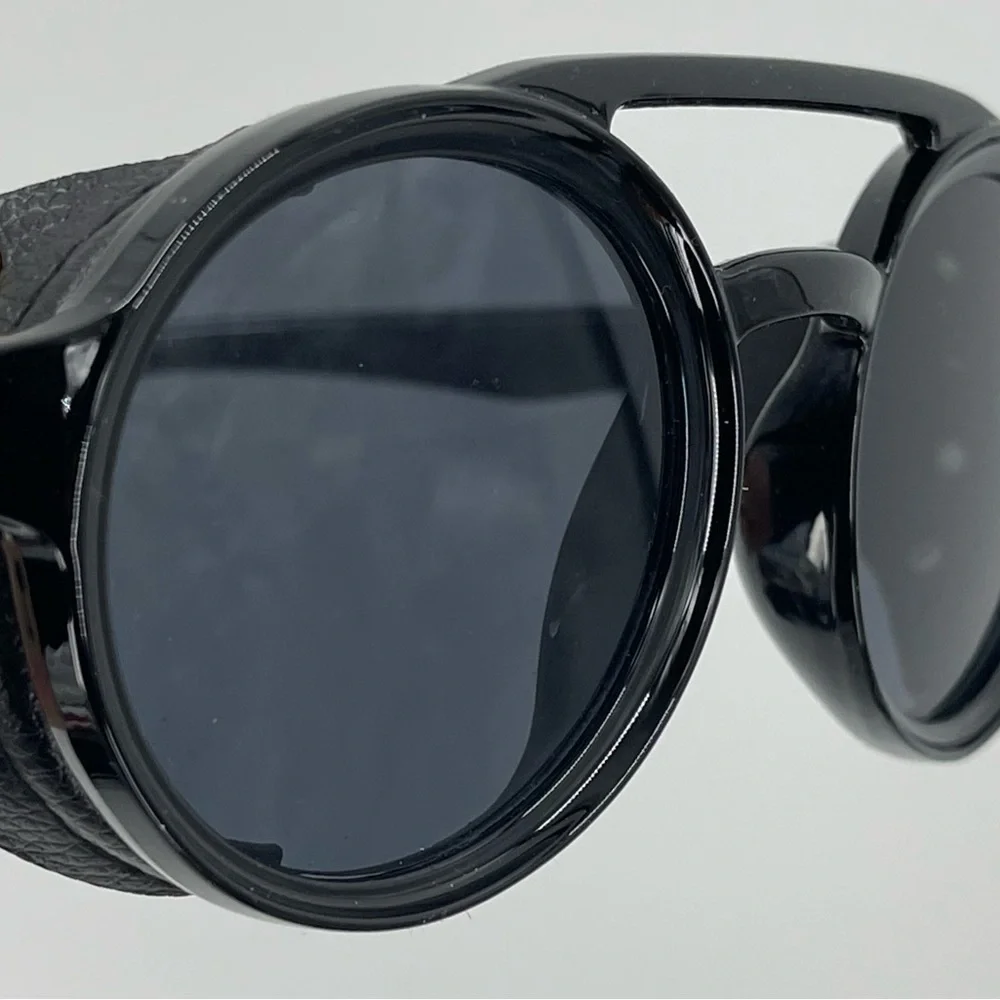 Technigadgets Steampunk Retro Sunglasses with‎ Zipper Hard Case New NWOT